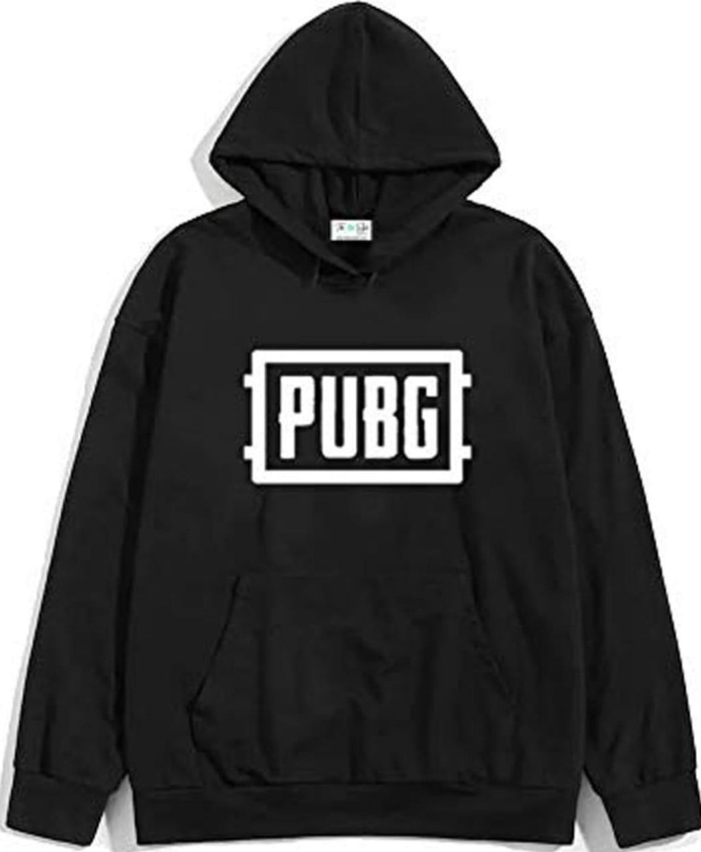 Men Black PUBG Hoodie Cotton Graphic Sublimation Medium to XL