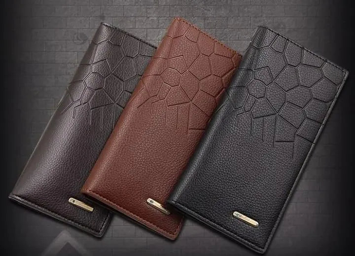 Men's Leather Wallet Half-Crocodile Multicolor