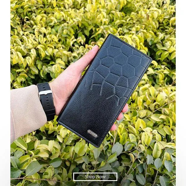 Men's Leather Wallet Half-Crocodile Multicolor